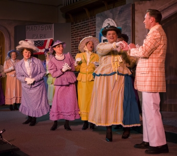 The Music Man - Pick-a-Little Ladies Costumes (Eulalie Mackecknie Shinn, Alma Hix, Mrs. Squires, Ethel Toffelmier and Maud Dunlop)