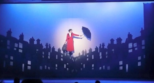Mary Poppins - Mary Poppins Flying Red Suit Costume