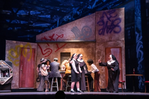 Sister Act broadway set rental ---- Night Club --- Stagecraft Theatrical 800-499-1504