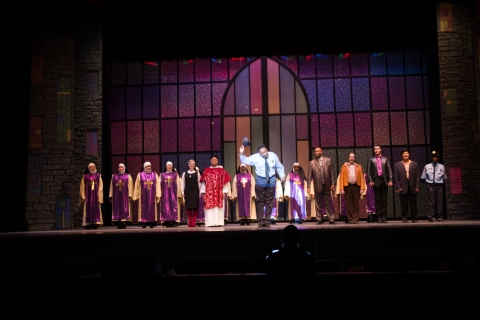 Sister Act Musical Rental Set Cathedral - Stagecraft Theatrical - 800-499-1504