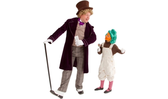 Rental Costumes for Charlie and the Chocolate Factory - Willy Wonka and an Oompa Loompa