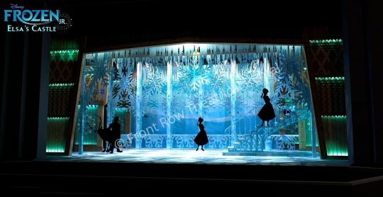 Frozen jr broadway musical set rental package - Elsa Ice Castle  - Front Row Theatrical Rental -800-250-3114