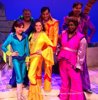 Tour Mamma Mia costume rental package - super trooper  finale jumpsuit costumes - Front Row Theatrical Rental - 800-250-3114Tour Mamma Mia costume rental package - super trooper  finale jumpsuit costumes - Front Row Theatrical Rental - 800-250-3114