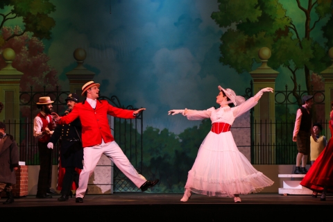 Mary Poppins Broadway Musical Costume Rental Package - Mary and Burt - Jolly Holiday  - Front Row Theatrical - 800-250-3114