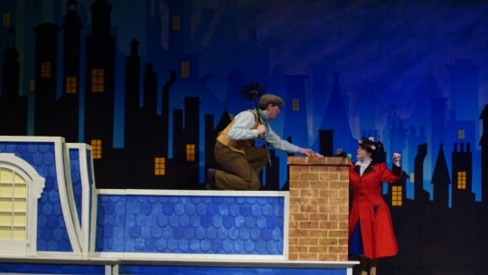 Mary Poppins Broadway Musical Set Rental Package - the rooftops - Stagecraft Theatrical -- 800-499-1504