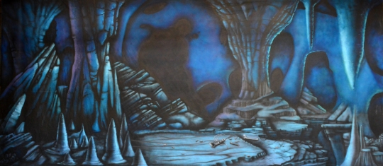 Grosh Backdrops Scars cave backdrop used for The Lion King and Aladdin shows. 
