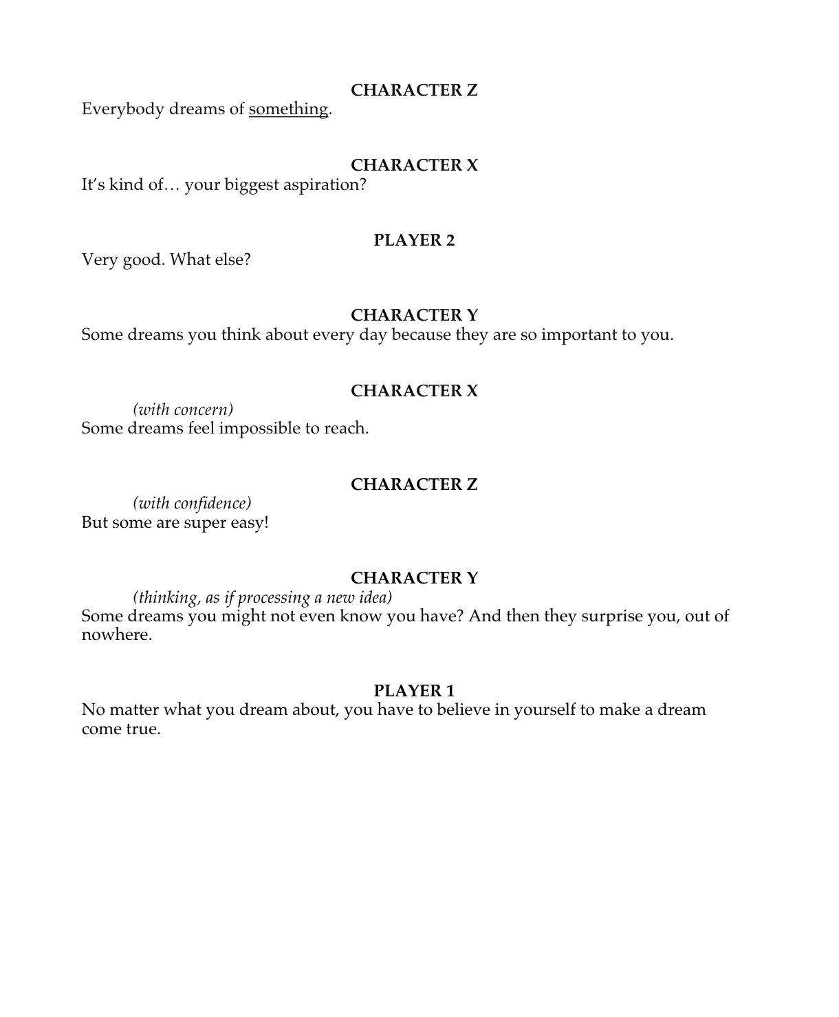 Audition Side A 2