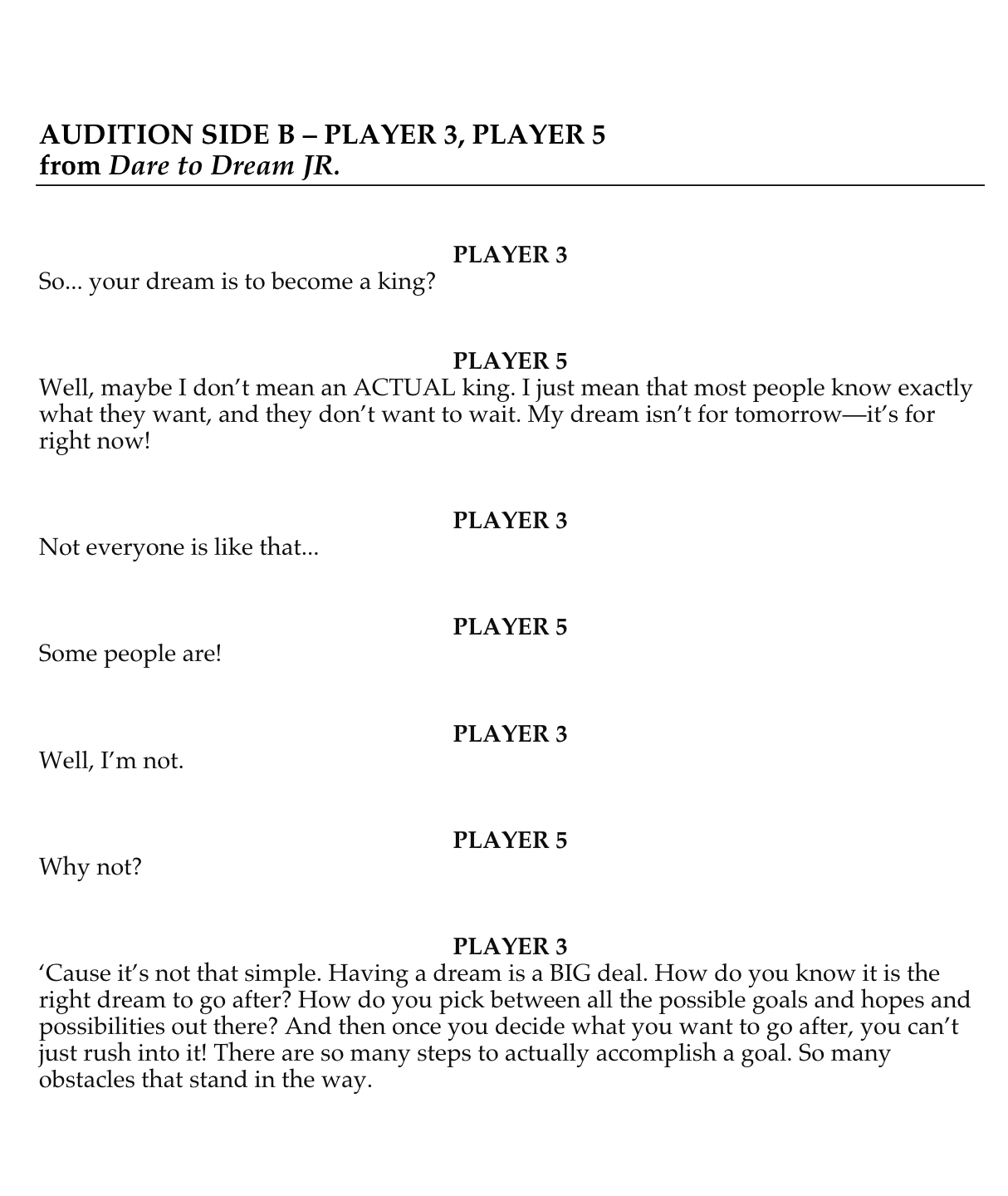 Audition Side B