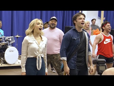 Rehearsal for The Heart of Rock and Roll on Broadway
