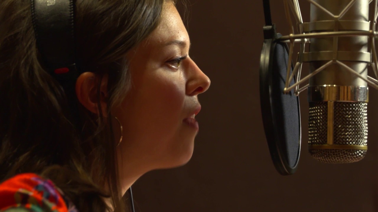 The Broadway cast of In Transit records "Getting There" for the cast album
