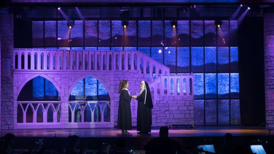 Sister Act broadway set rental ---- Church Interior --- Stagecraft Theatrical 800-499-1504