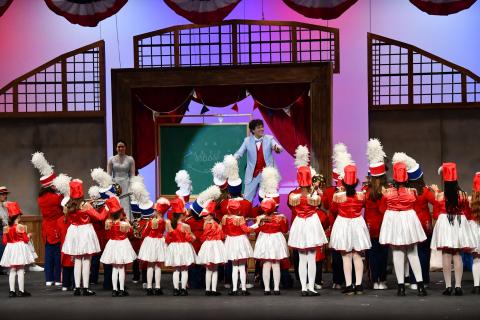 Music Man rental set - Front Row Theatrical Rental - library set - 800-250-3114