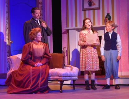 Mary Poppins Broadway Musical Costume Rental Package - Mr. Banks, Mrs. Banks and the children  - Front Row Theatrical - 800-250-3114