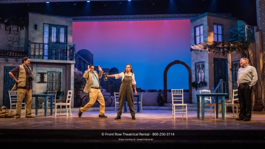 Mamma Mia premium scenery rental set from Front Row Theatrical Rental - 800-250-3114