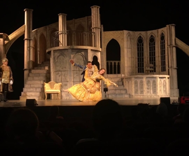 Beauty and the Beast rental scenery - The Castle and the west wing - Stagecraft Theatrical 800-499-1504