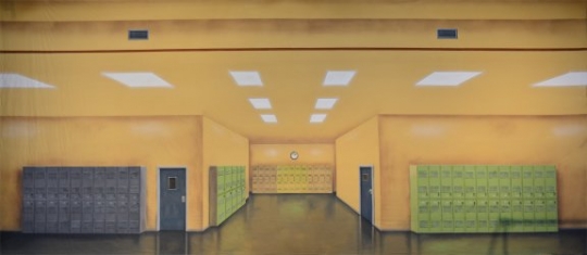 High School Interior Backdrop High School Interior Backdrop used in Productions of Grease and High School Musical