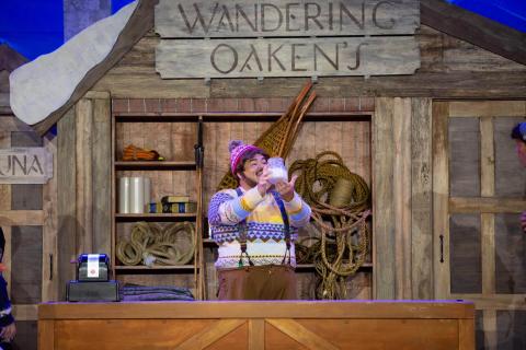 Frozen Broadway musical set rental - Sauna scenery  - Front Row Theatrical Rental - 800-250-3114