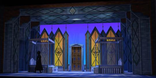 Frozen no fly system rental scenery - stagecraft Theatrical - Castle set
