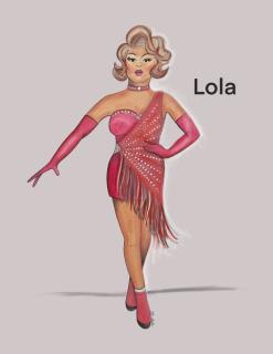 Kinky Boots Broadway musical costume rental package - Lola finale costume broadway - Front Row Theatrical Rental