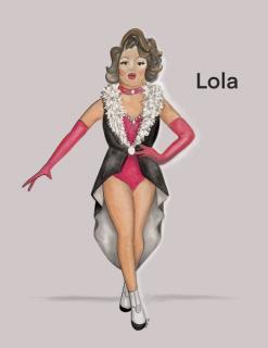 Kinky Boots Broadway musical costume rental package - Lola club dress red costume broadway - Front Row Theatrical Rental