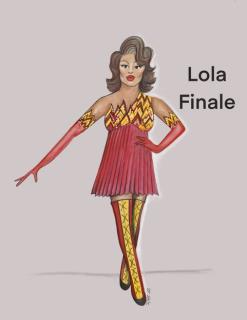 Kinky Boots Broadway musical costume rental package - Lola finale costume broadway - Front Row Theatrical Rental