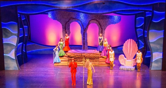 Little Mermaid set rental movie based - King Triton's court - Front Row Theatrical Rental - 800-250-3114