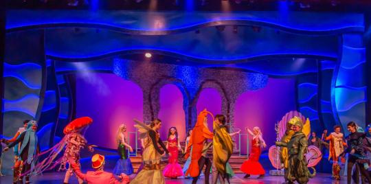 Little Mermaid set rental movie based - King Tritions Court  - Front Row Theatrical Rental - 800-250-3114