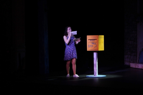 Mamma Mia Broadway musical scenery rental - the village mailbox - Stagecraft Theatrical - 800-499-1504 Mamma Mia Broadway musical scenery rental - the village mailbox - Stagecraft Theatrical - 800-499-1504