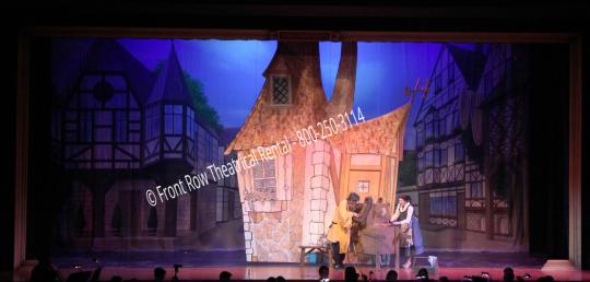 Belles House set picture - Beauty and the Beast - Front Row Theatrical Rental - 800-250-3114