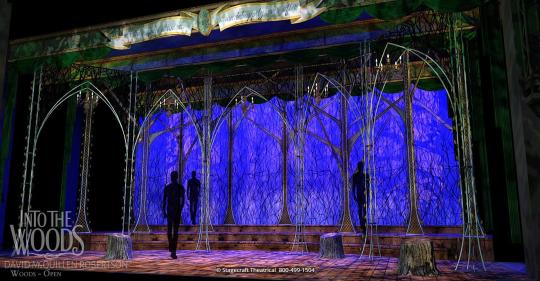 Into the Woods set rental - set close up - Stagecraft Theatrical - 800-499-1504