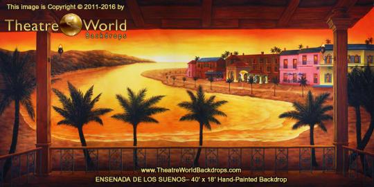 La Ensenada de Los Suenos Backdrop