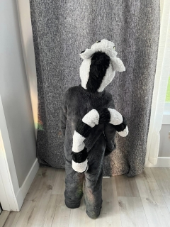 Lemur costume Madagascar onsie fluffy tail Mort King Julien