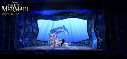 Little Mermaid Broadway movie rental scenery Ariel Grotto