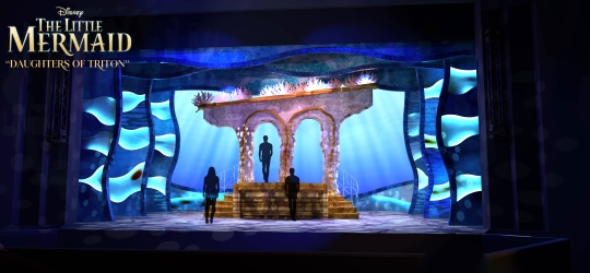 Little Mermaid Broadway movie rental scenery Daughters of Triton