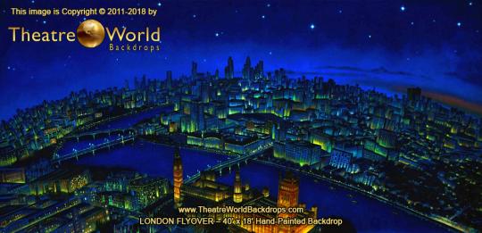 London Flyover Scenic Backdrop