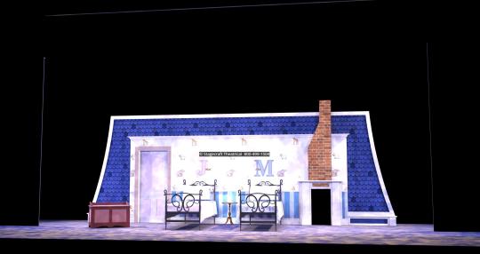 Mary Poppins scenery rental nursery- Stagecraft Theatrical - 800-499-1504
