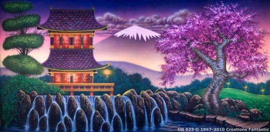 Oriental Landscape 1 OR023 20x40 Mulan Jr. Backdrop Rental