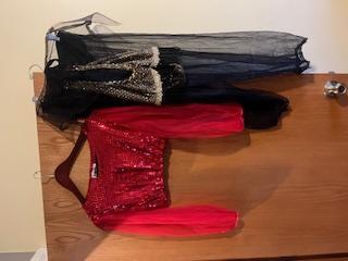 red/black harem costume