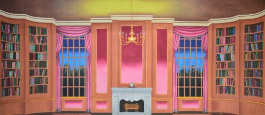 Historical Victorian Parlor Backdrop used in the productions of The Nutcracker