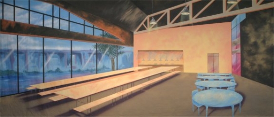 Cafeteria Backdrop School Cafeteria Backdrop used in Productions of High School Musical and Grease