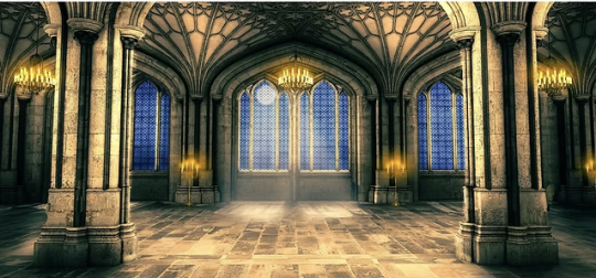 D404 Castle with Candlelight