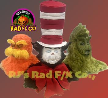 The Lorax, The Cat in the Hat, and The Grinch