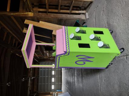 Willy Wonka candy cart