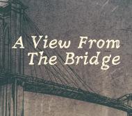 a drawing of the Brooklyn Bridge on a grey background