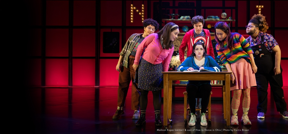 Madison Kopec (center) & the Cast of How to Dance in Ohio, photo by Curtis Brown