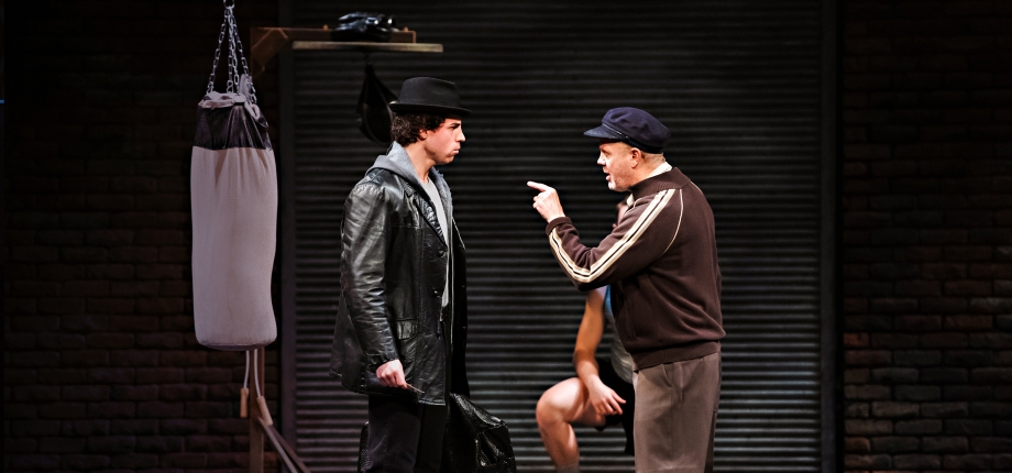 Alex Kelly and Lee MacDougall in Rocky: The Musical, Drayton Entertainment, 2019 Season. Photographer: Hilary Gauld Camilleri.