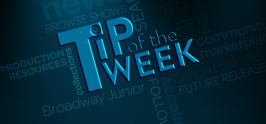 Tip of the Week