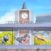 Central Park Zoo backdrop used in the production of Madagascar