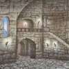 Witches Castle backdrop used in the productions of Wizard of Oz and Shrek