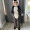 Lemur costume Madagascar onsie fluffy tail 